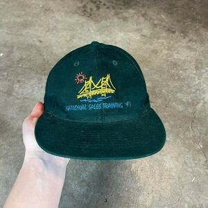Otto Cap National Sales Training 1997 Green Embroidered Bridge Sun Baseball‎ Cap